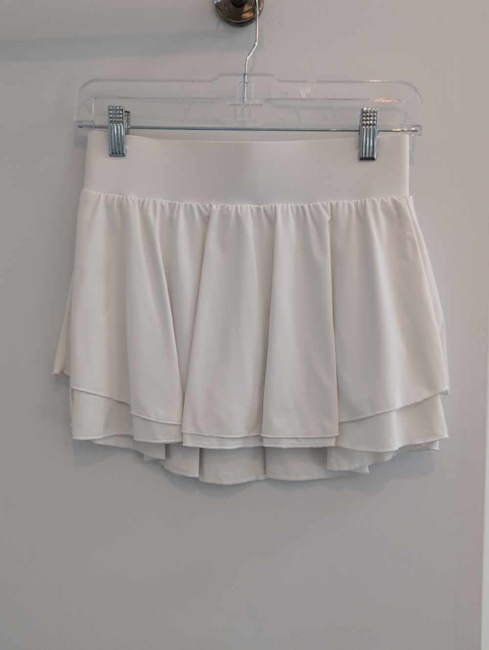 White Layered Mini Skirt - Women